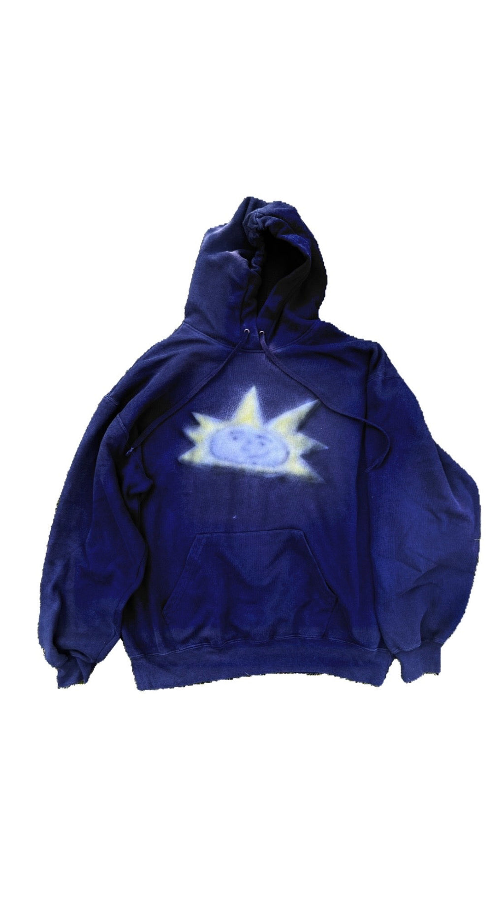 Granatowa bluza Lipcowe Słońce logo !! NIETYPOWY KAPTUR!